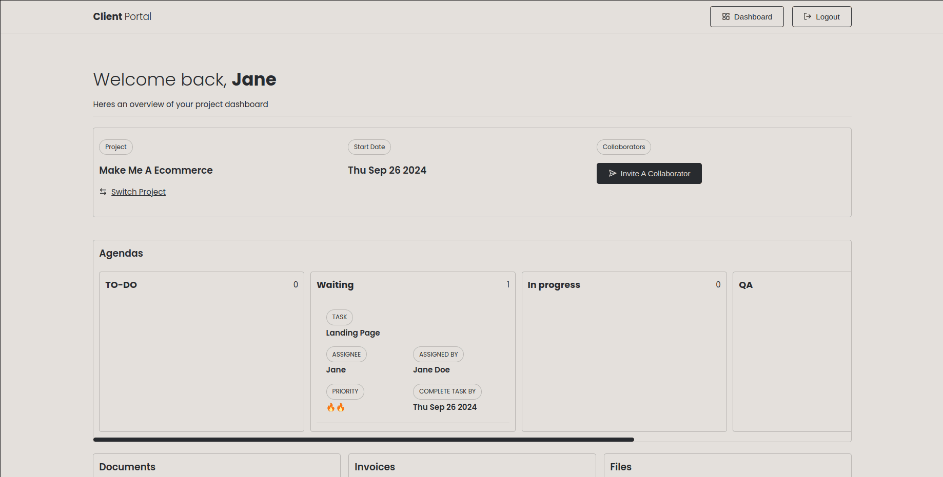 client portal